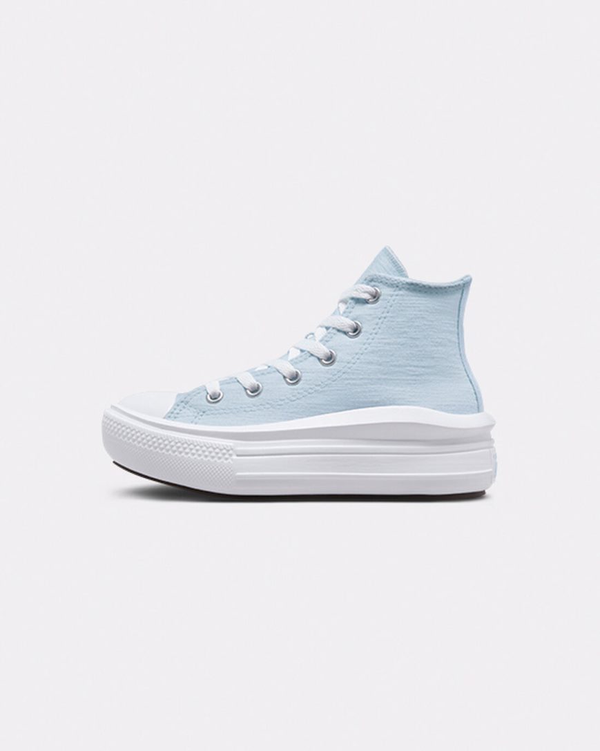 Pantofi Platforma Fete Converse Chuck Taylor All Star Move Cloud Patch Inalti Albastri | RO TFA0S296